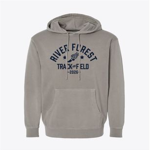 River Forest High School Track and Field Pigment-Dyed Hoodie