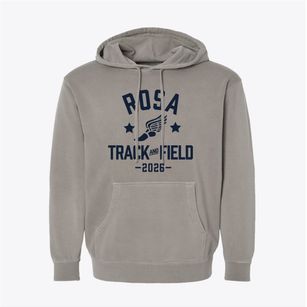 Rosa Parks-edison Elementary School Track and Field Pigment-Dyed Hoodie