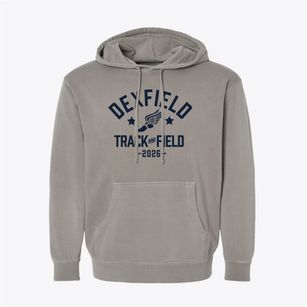 Dexfield Elementary School Track and Field Pigment-Dyed Hoodie