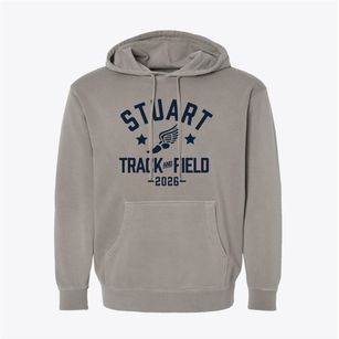 Stuart Middle School Track and Field Pigment-Dyed Hoodie