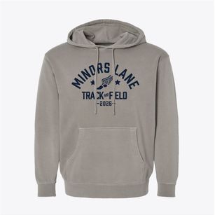Minors Lane Elementary School Track and Field Pigment-Dyed Hoodie