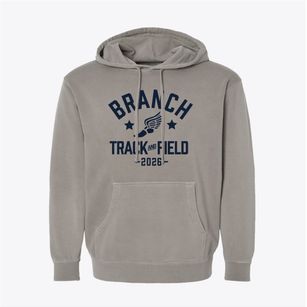 Branch Elementary School Track and Field Pigment-Dyed Hoodie