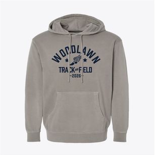 Woodlawn High School Track and Field Pigment-Dyed Hoodie