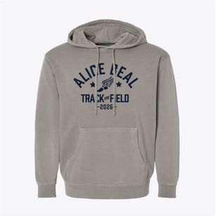 Alice Beal Elementary School Track and Field Pigment-Dyed Hoodie