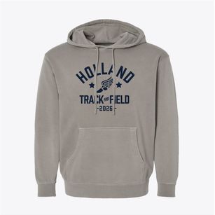 Holland Christian High School Track and Field Pigment-Dyed Hoodie