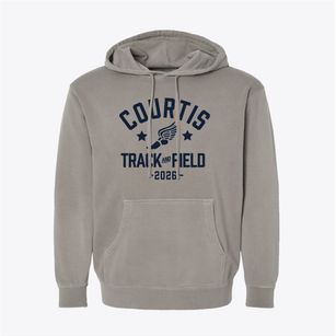 Courtis Elementary School Track and Field Pigment-Dyed Hoodie