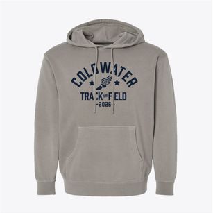 Coldwater Christian Academy Track and Field Pigment-Dyed Hoodie