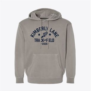 Kimberly Lane Elementary School Track and Field Pigment-Dyed Hoodie