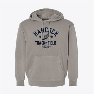 Hancock High School Track and Field Pigment-Dyed Hoodie