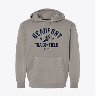Beaufort Elementary School Track and Field Pigment-Dyed Hoodie