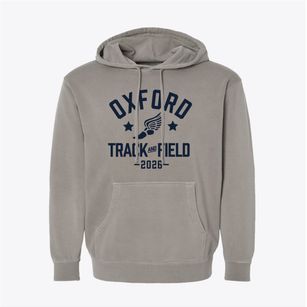 Oxford Elementary School Track and Field Pigment-Dyed Hoodie