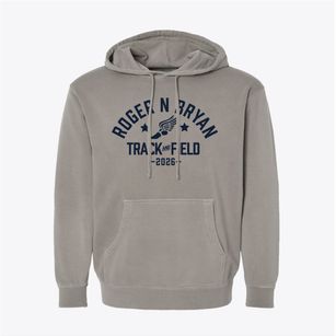 Roger N Bryan Elementary School Track and Field Pigment-Dyed Hoodie