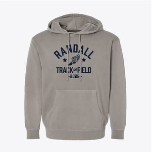 Randall Elementary School Track and Field Pigment-Dyed Hoodie