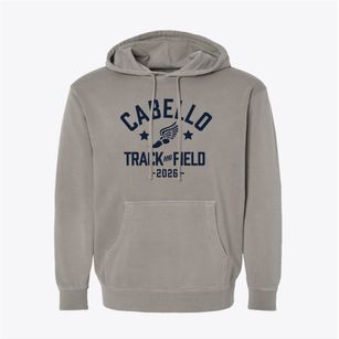 Cabello Elementary School Track and Field Pigment-Dyed Hoodie