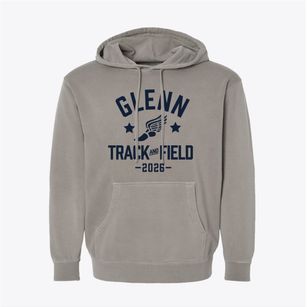 Glenn High School Track and Field Pigment-Dyed Hoodie