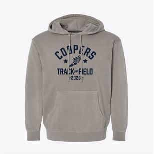 Coopers Elementary School Track and Field Pigment-Dyed Hoodie