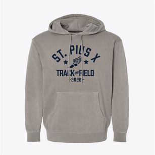 Saint Pius X School Track and Field Pigment-Dyed Hoodie