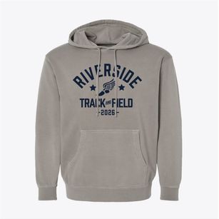 Riverside Elementary School Track and Field Pigment-Dyed Hoodie