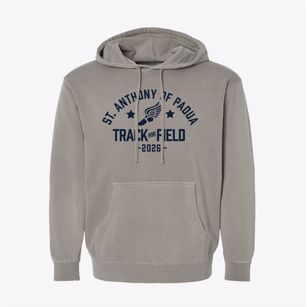 Saint Anthony Of Padua School Track and Field Pigment-Dyed Hoodie