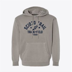 Scioto Trail Elementary School Track and Field Pigment-Dyed Hoodie