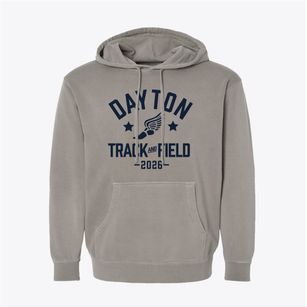 Dayton Catholic Elementary School Track and Field Pigment-Dyed Hoodie