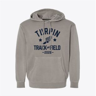 Turpin High School Track and Field Pigment-Dyed Hoodie