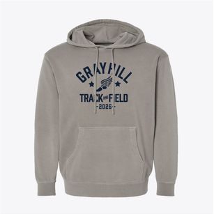 Grayhill Elementary School Track and Field Pigment-Dyed Hoodie