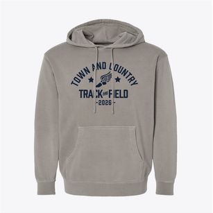Town And Country School Track and Field Pigment-Dyed Hoodie