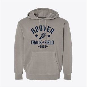 Hoover Elementary School Track and Field Pigment-Dyed Hoodie
