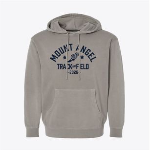 Mount Angel Middle School Track and Field Pigment-Dyed Hoodie