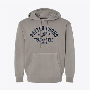 Potter Burns Elementary School Track and Field Pigment-Dyed Hoodie