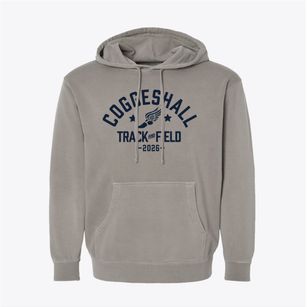 Coggeshall Elementary School Track and Field Pigment-Dyed Hoodie