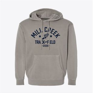 Mill Creek Elementary School Track and Field Pigment-Dyed Hoodie