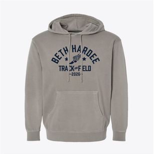Beth Hardee Middle School Track and Field Pigment-Dyed Hoodie
