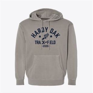 Hardy Oak Elementary School Track and Field Pigment-Dyed Hoodie