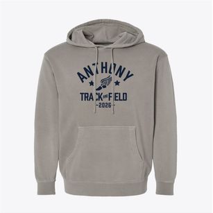 Anthony Elementary School Track and Field Pigment-Dyed Hoodie