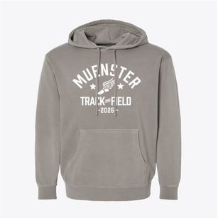 Muenster High School Track and Field Pigment-Dyed Hoodie