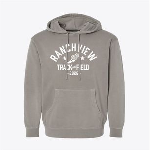 Ranchview High School Track and Field Pigment-Dyed Hoodie