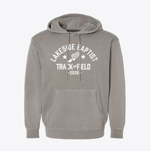 Lakeside Baptist Academy Track and Field Pigment-Dyed Hoodie