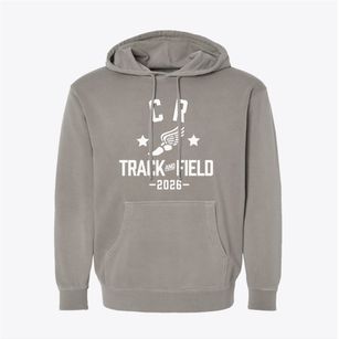 C R Sundwall Center Track and Field Pigment-Dyed Hoodie