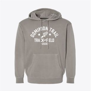 Dominion Trail Elementary School Track and Field Pigment-Dyed Hoodie