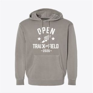 Open High School Track and Field Pigment-Dyed Hoodie