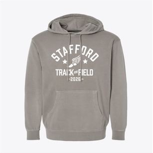 Stafford Elementary School Track and Field Pigment-Dyed Hoodie