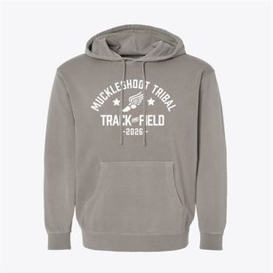 Muckleshoot Tribal School Track and Field Pigment-Dyed Hoodie