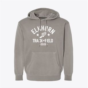 Elkhorn Area High School Track and Field Pigment-Dyed Hoodie