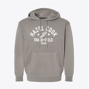 Hazel Cook Elementary School Track and Field Pigment-Dyed Hoodie
