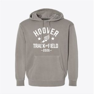 Hoover High School Track and Field Pigment-Dyed Hoodie
