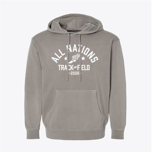 All Nations Academy Track and Field Pigment-Dyed Hoodie