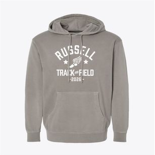 Russell Elementary School Track and Field Pigment-Dyed Hoodie