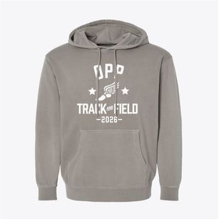Opp High School Track and Field Pigment-Dyed Hoodie